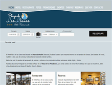 Tablet Screenshot of hotelplayadelasllanas.com